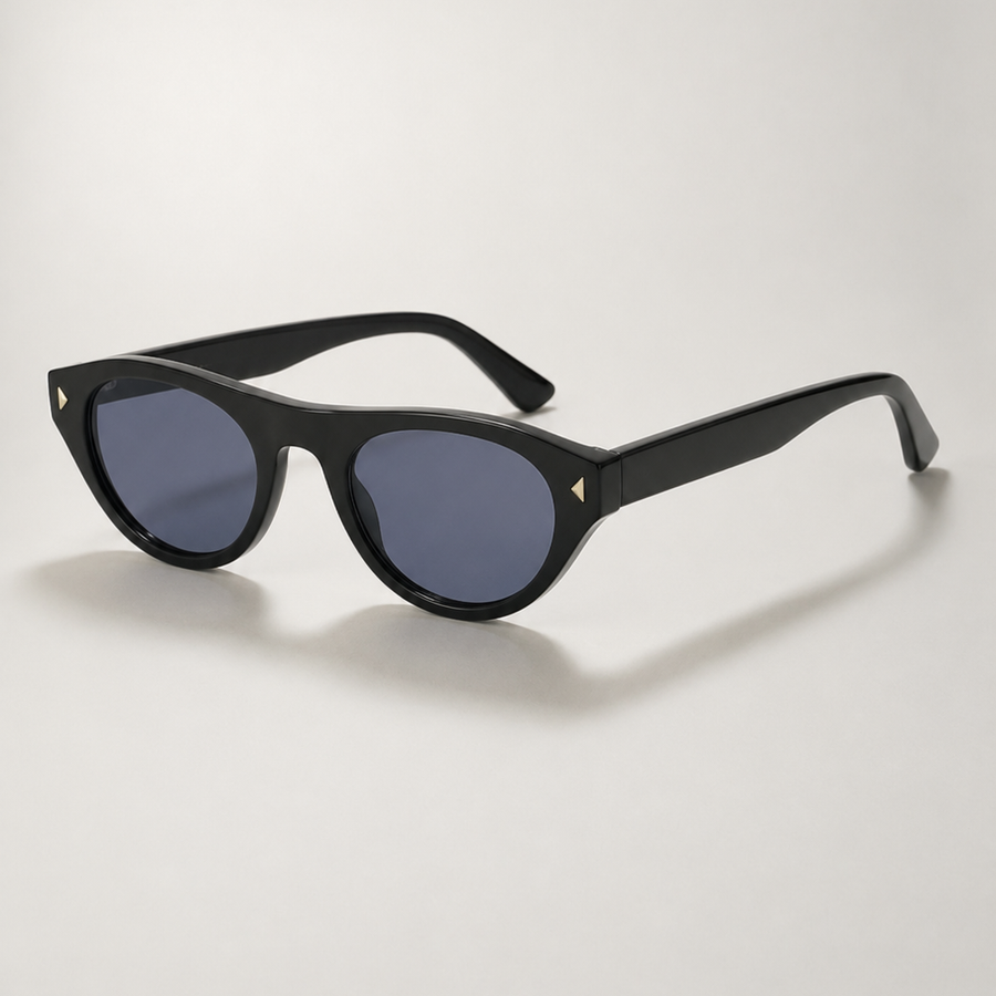Occhiali da sole rotondi retro con ponte chiave