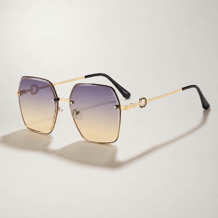 Occhiali da sole oversize senza montatura