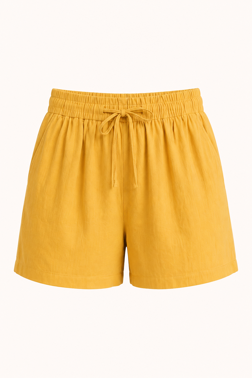 Pantaloni corti larghi con coulisse in vita