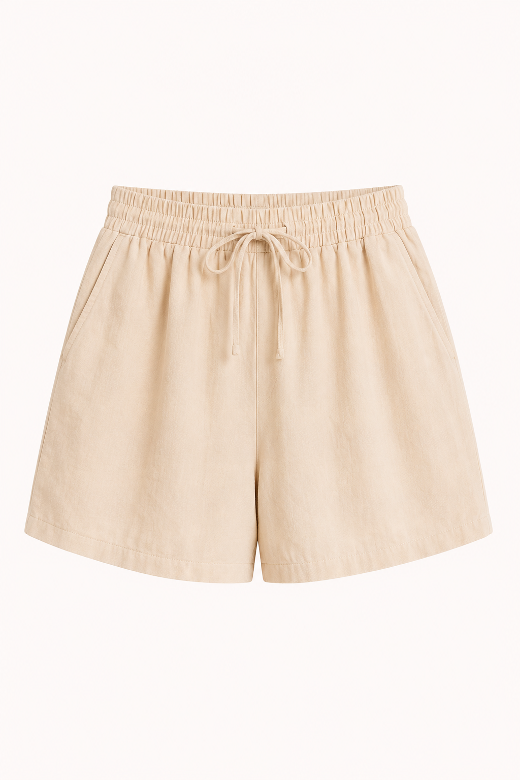 Pantaloni corti larghi con coulisse in vita