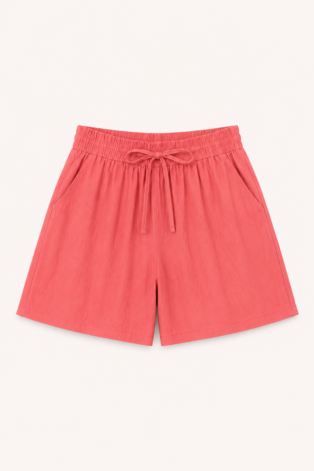 Pantaloni corti larghi con coulisse in vita