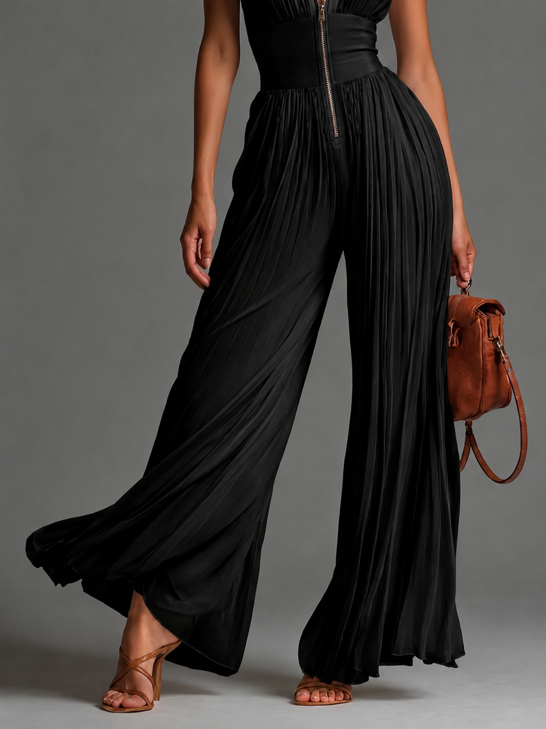 Leontína | Tuta elegante plissettata