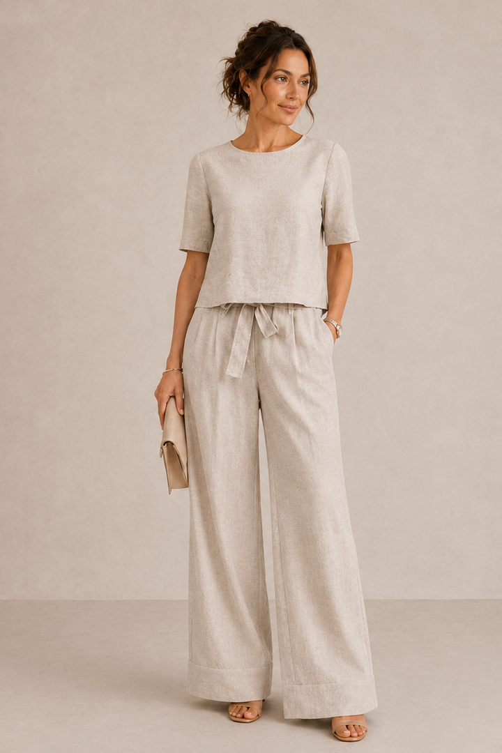 Etela | Completo con blusa morbida e pantaloni