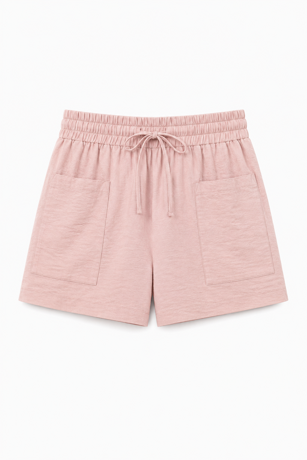 Shorts con cintura elastica e tasche frontali