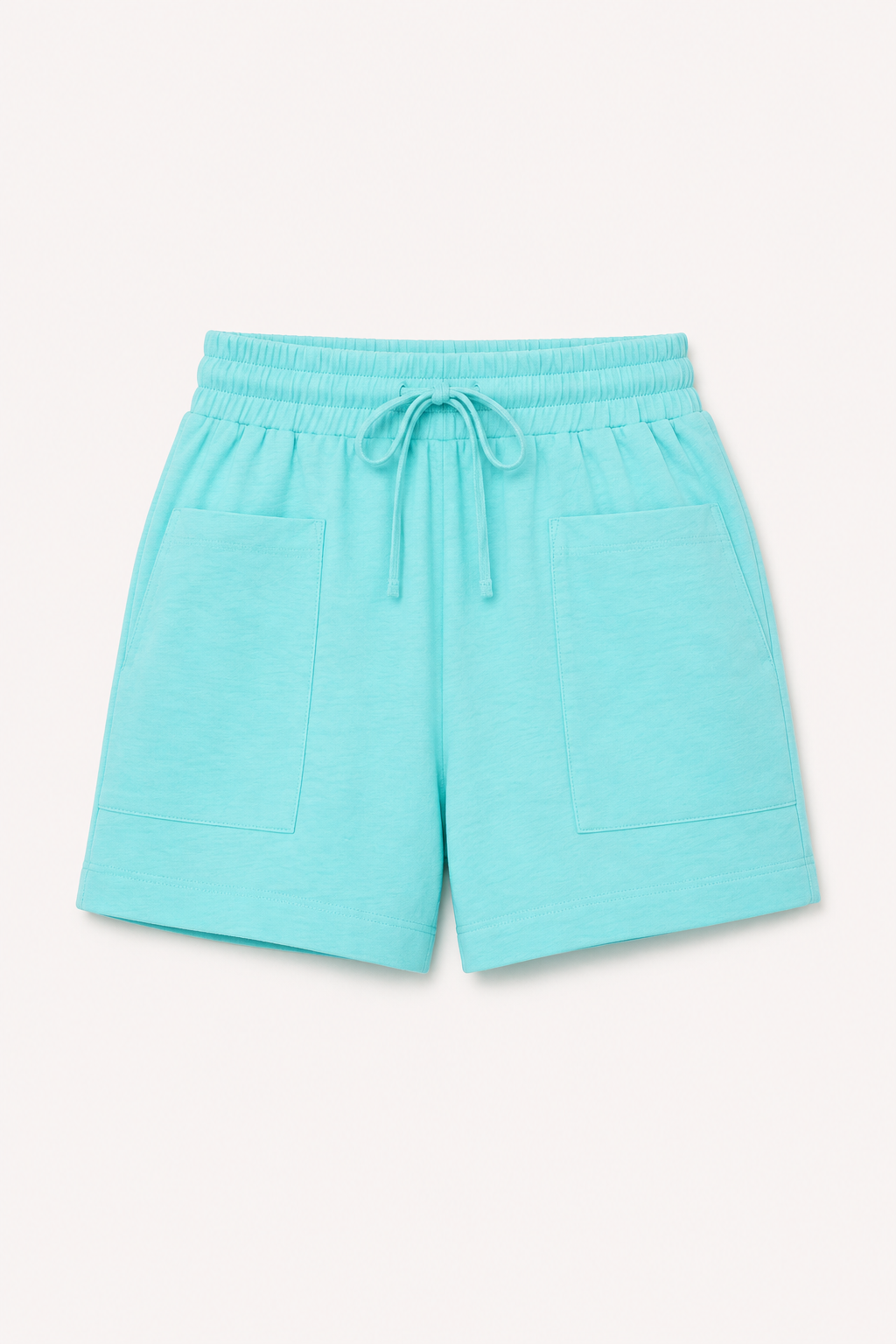 Shorts con cintura elastica e tasche frontali