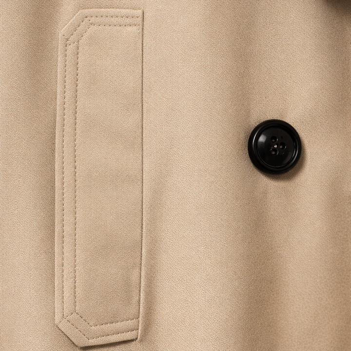 Trench corto con colletto classico