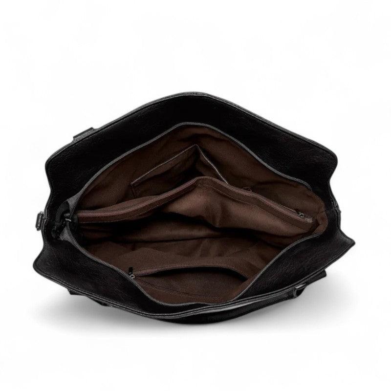 Grande borsa tote con più tasche