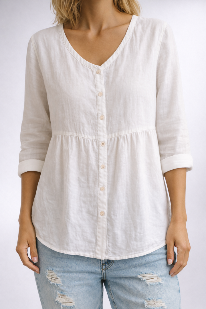 Diana | Camicia con aspetto di lino