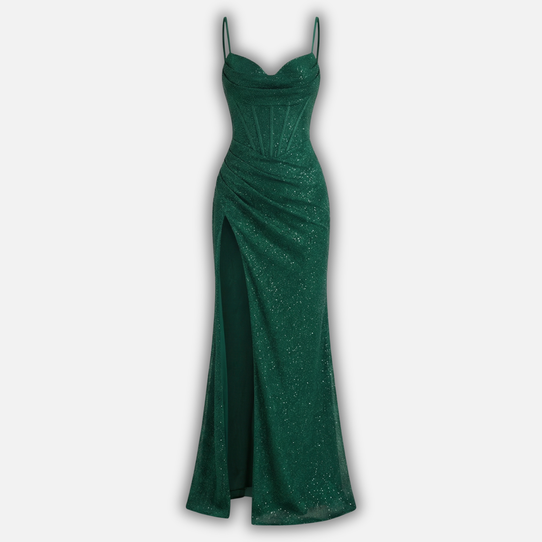 Lívia | Maxidress con corsetto e spalline sottili