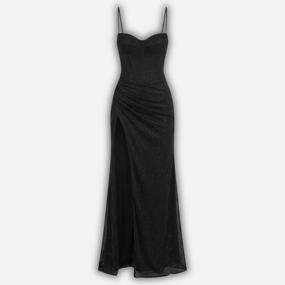 Lívia | Maxidress con corsetto e spalline sottili