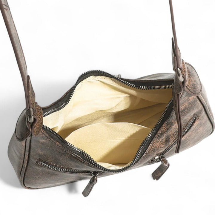 Elegante borsa vintage con un aspetto liscio
