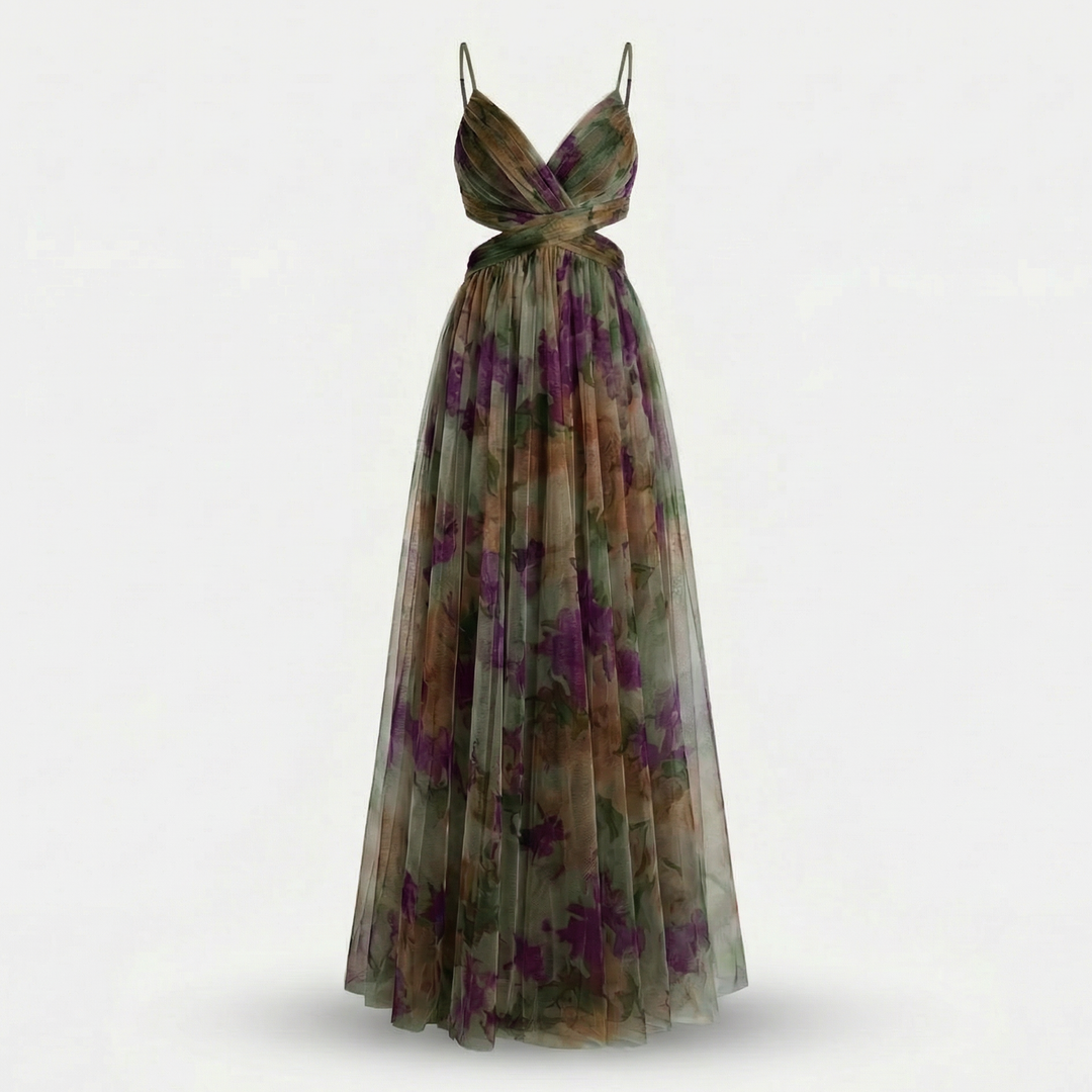 Edita | Abito maxi leggero con ritagli in vita