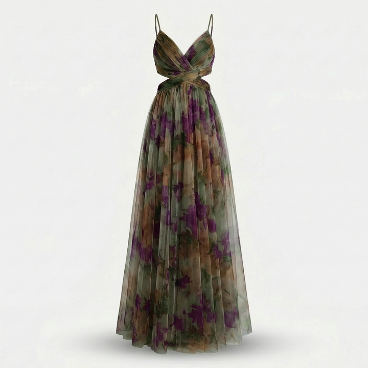 Edita | Abito maxi leggero con ritagli in vita