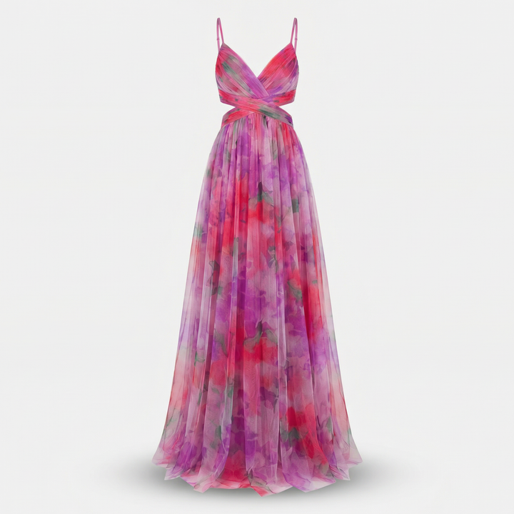 Edita | Abito maxi leggero con ritagli in vita