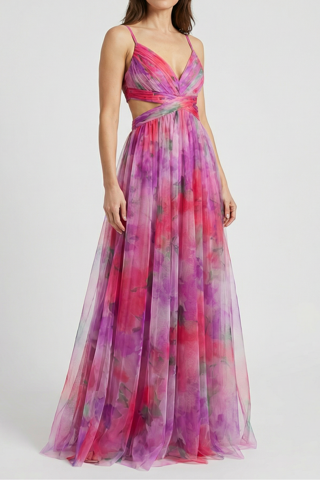 Edita | Abito maxi leggero con ritagli in vita