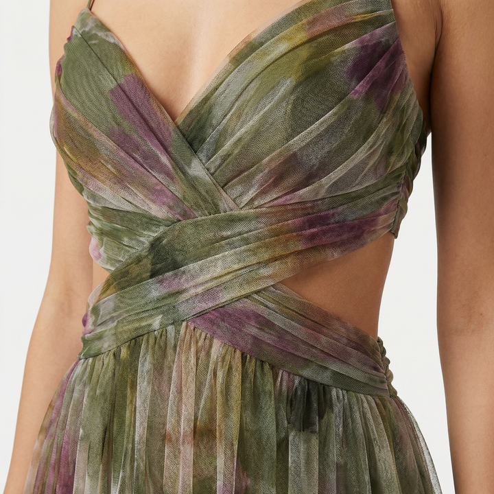 Edita | Abito maxi leggero con ritagli in vita