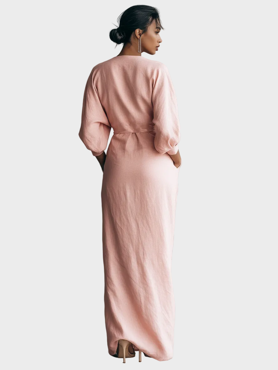 Alessia | Abito maxi in lino