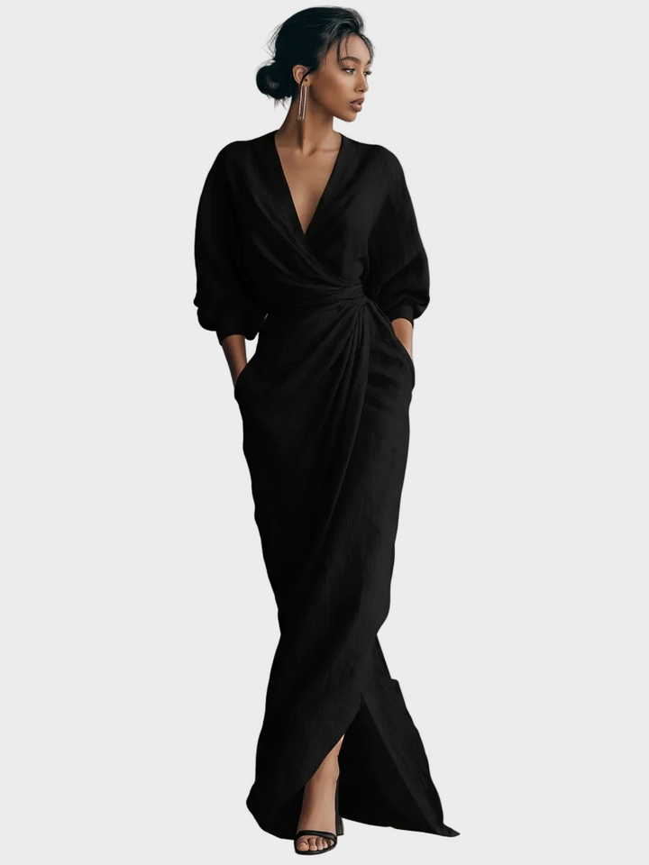 Alessia | Abito maxi in lino
