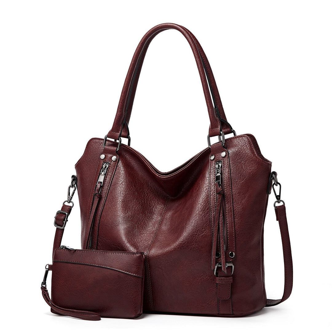 Grande borsa tote con più tasche