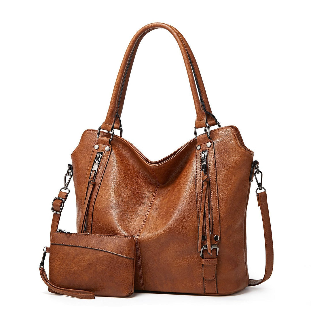 Grande borsa tote con più tasche