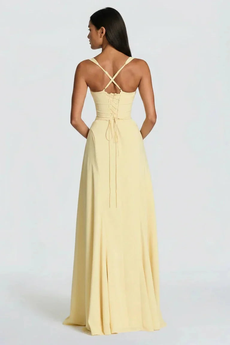 Frederika | Abito maxi da cerimonia fluente