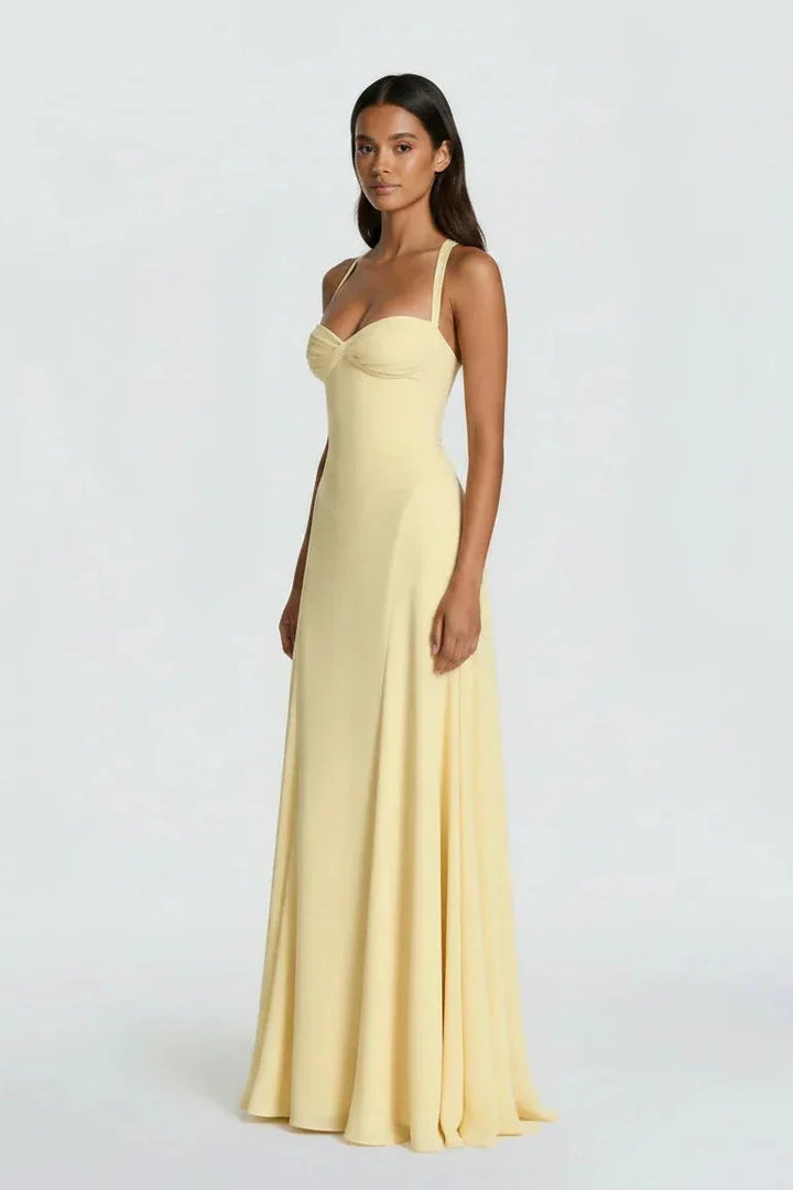 Frederika | Abito maxi da cerimonia fluido