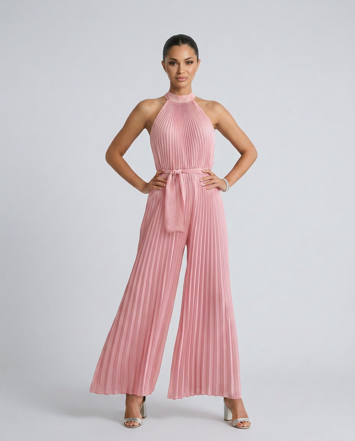 Sidónia | Tuta plissettata con pantaloni larghi