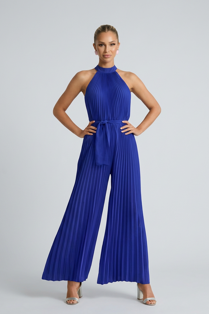 Sidónia | Tuta plissettata con pantaloni larghi