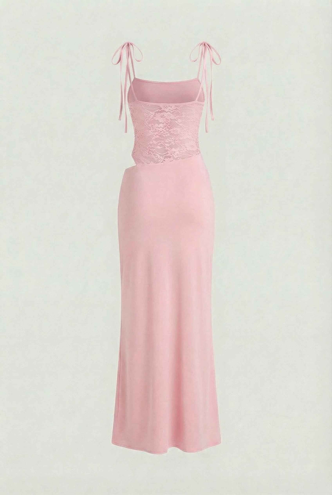 Nina | Maxi vestito rosa romantico senza maniche