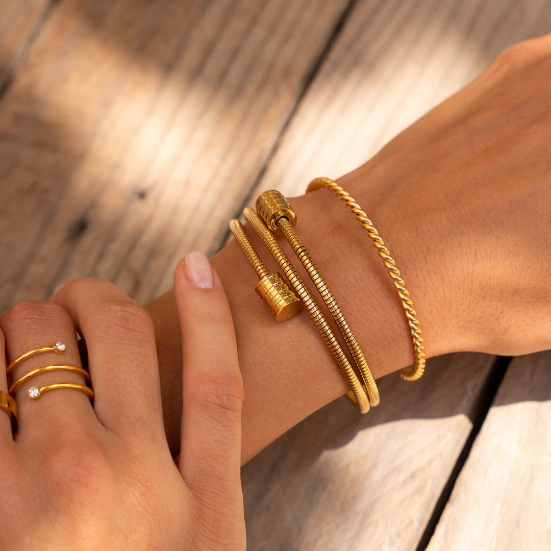 Ornella | Bracciale twister oro