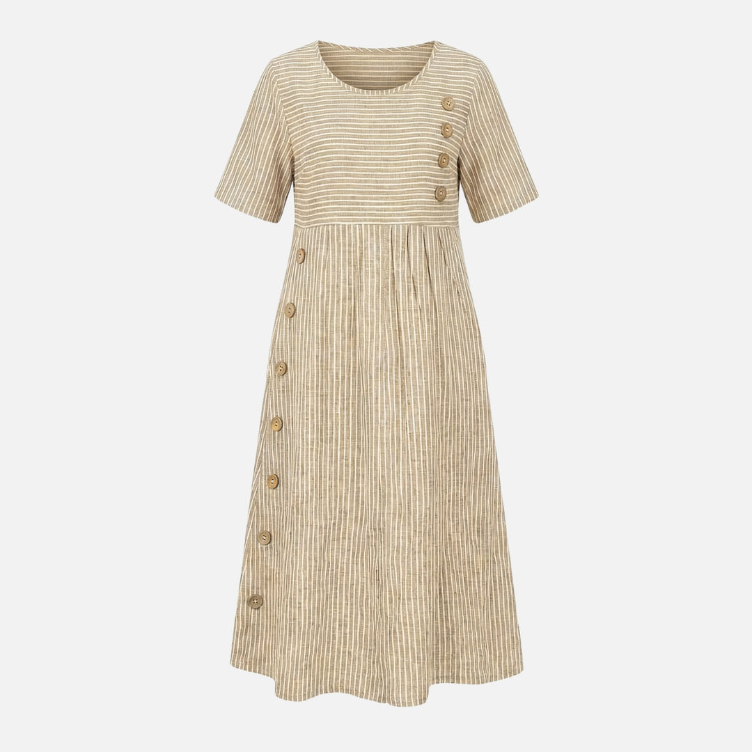 Carmen | Abito midi leggero con bottoni