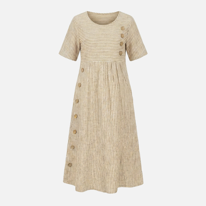 Carmen | Abito midi leggero con bottoni