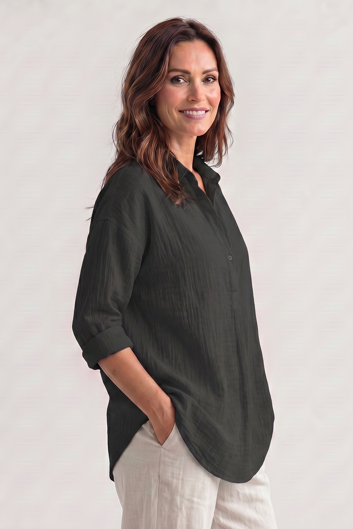 Camicia ampia con un aspetto leggero