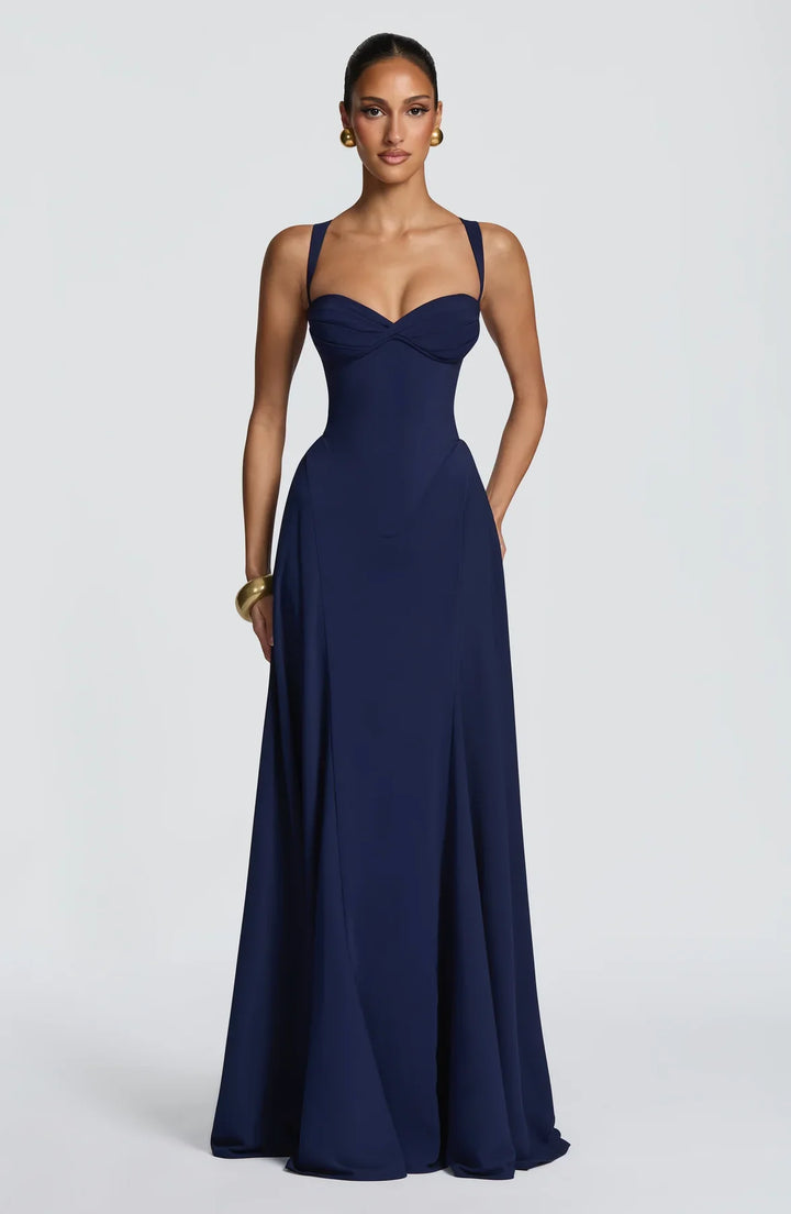Frederika | Abito maxi da cerimonia fluido