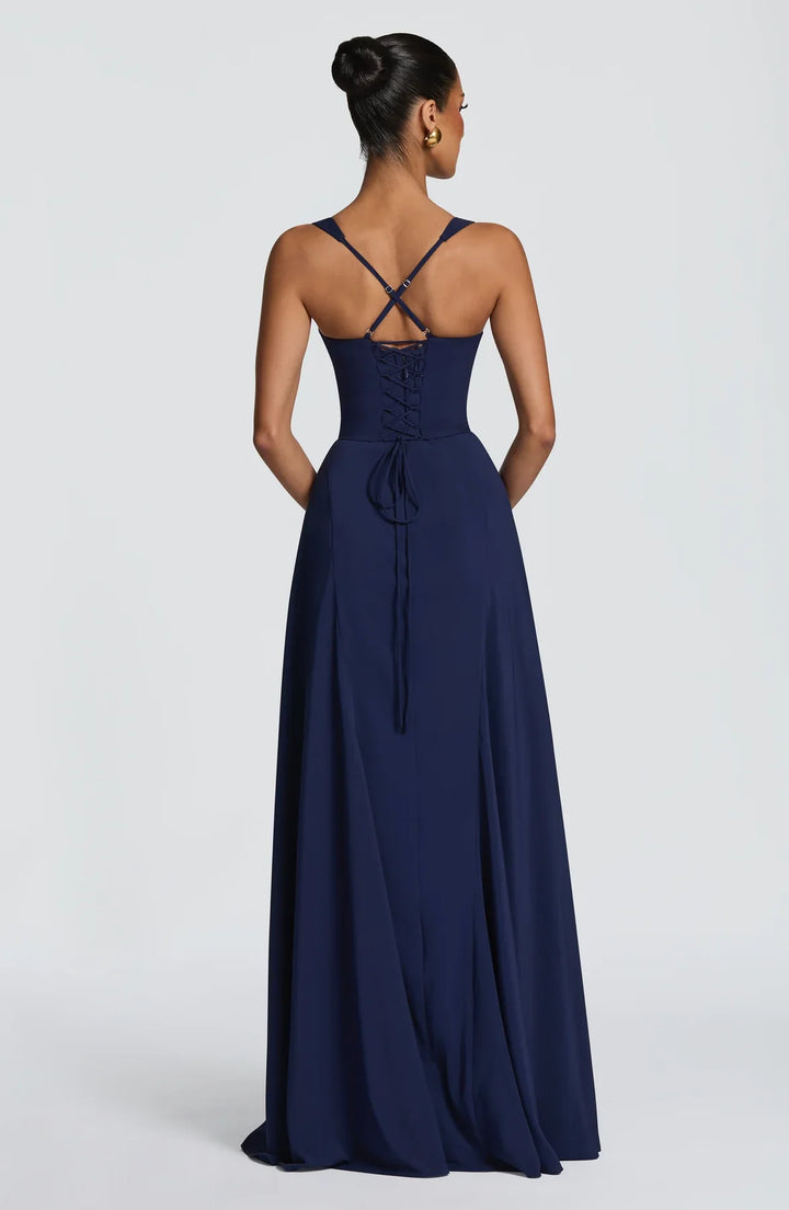 Frederika | Abito maxi da cerimonia fluido