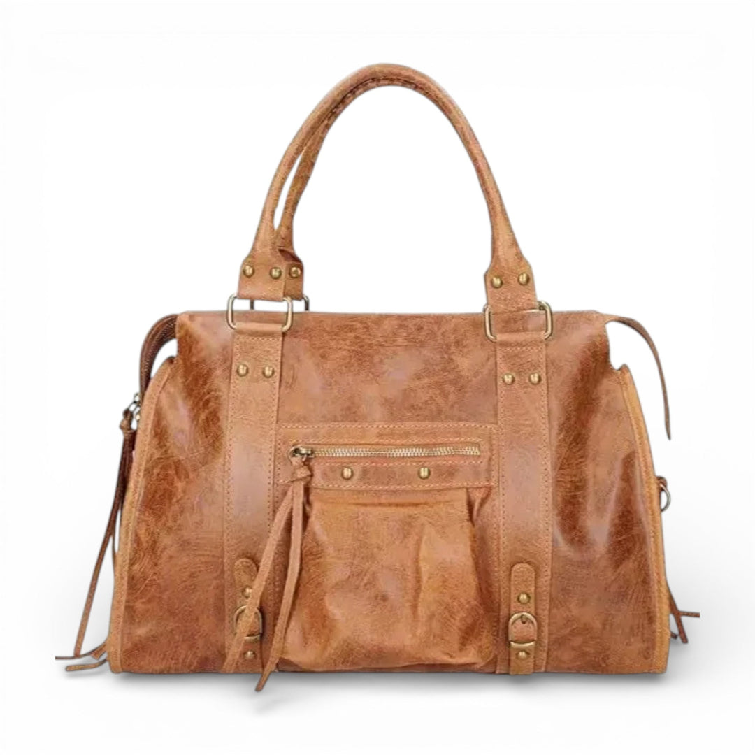 Grande borsa tote vintage liscia