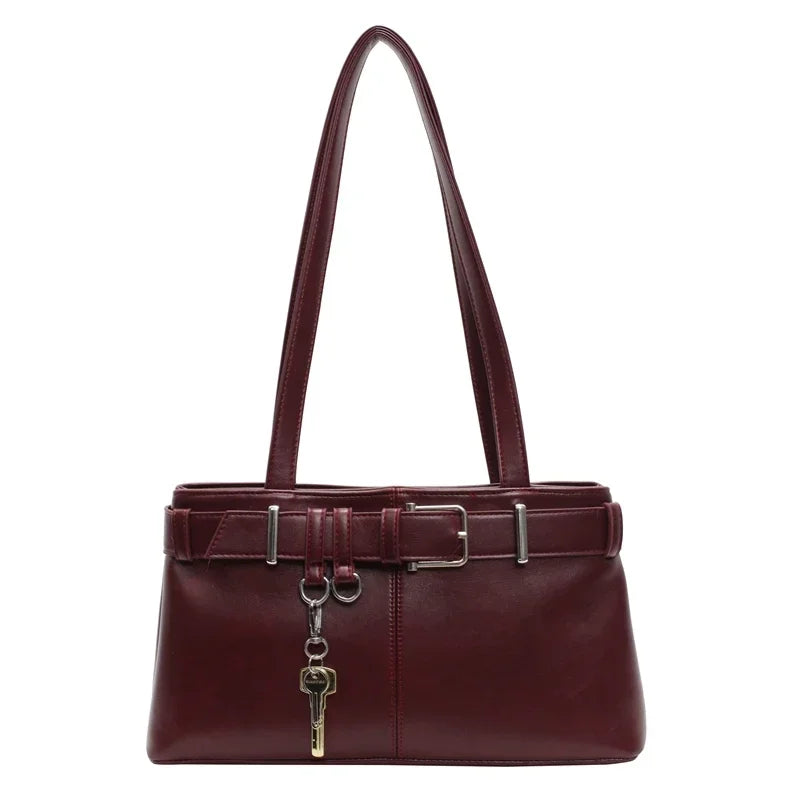 Elegante borsa a tracolla liscia