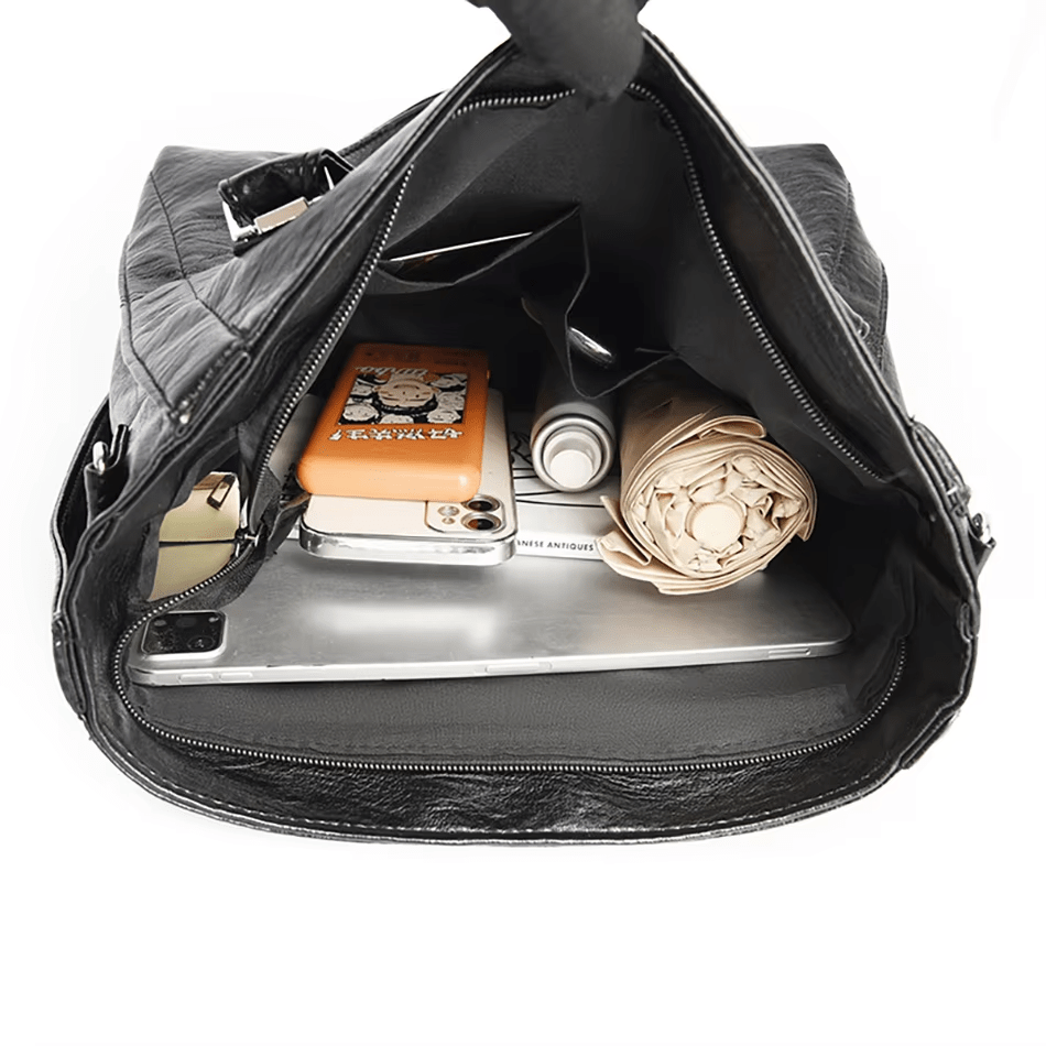 Borsa a tracolla liscia con forma spaziosa