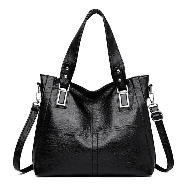 Borsa a tracolla liscia con forma spaziosa