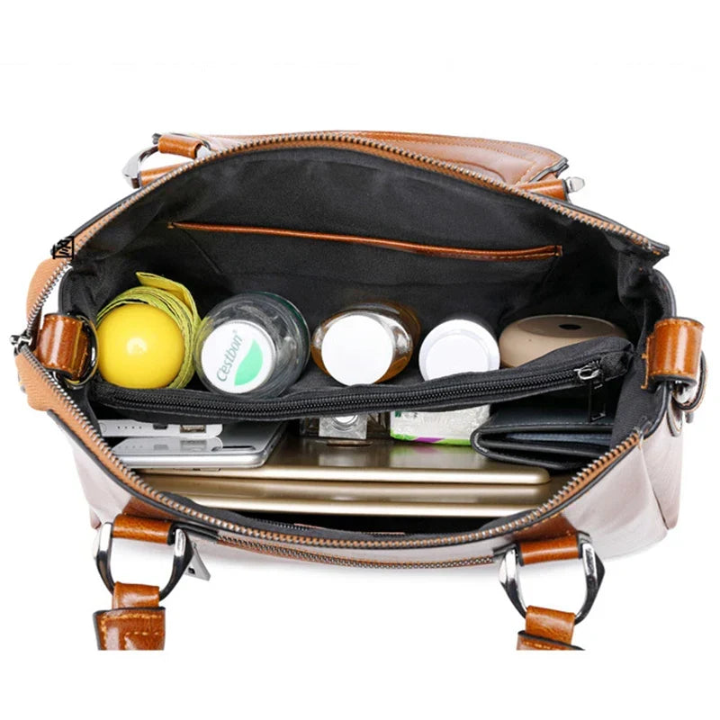 Borsa a tracolla liscia