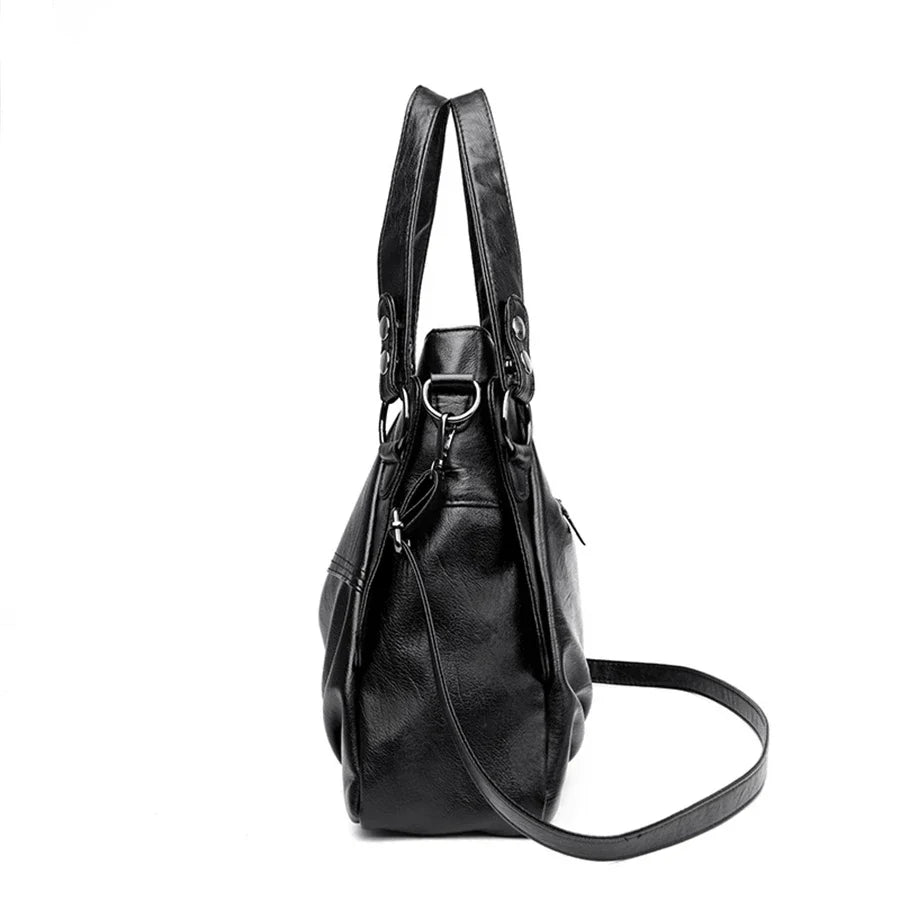 Borsa a tracolla spaziosa e liscia