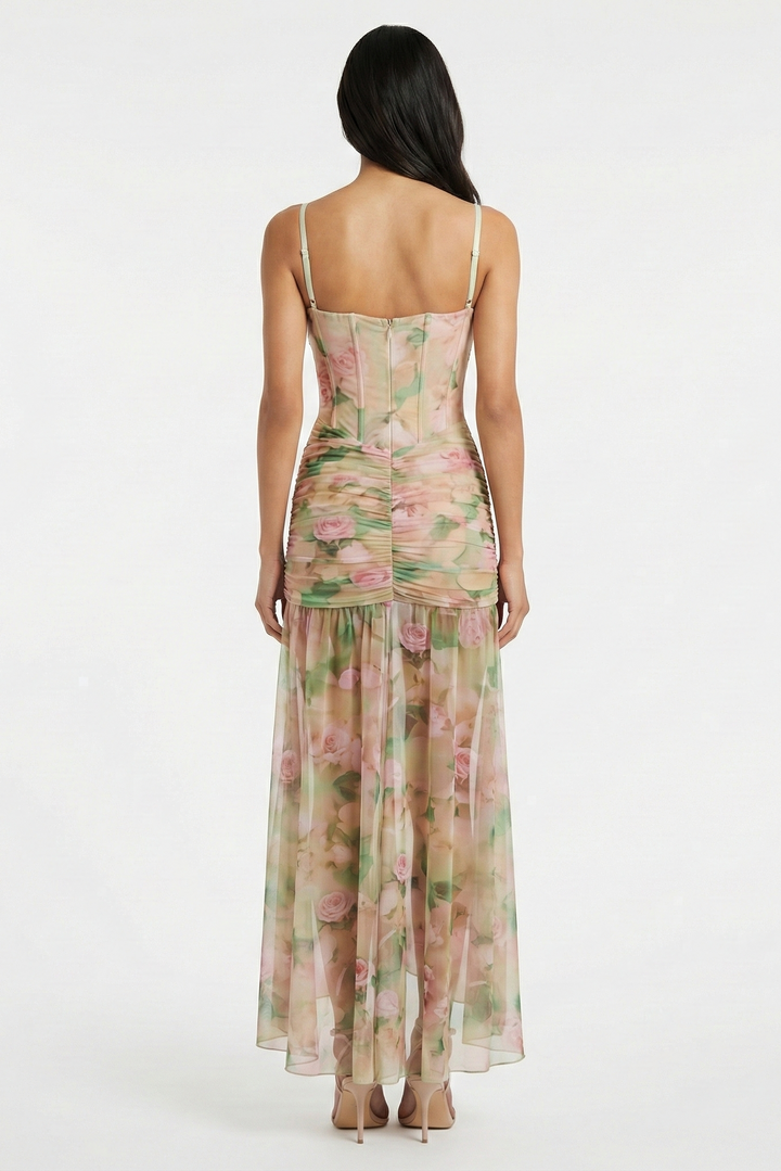 Natalina | Abito maxi floreale