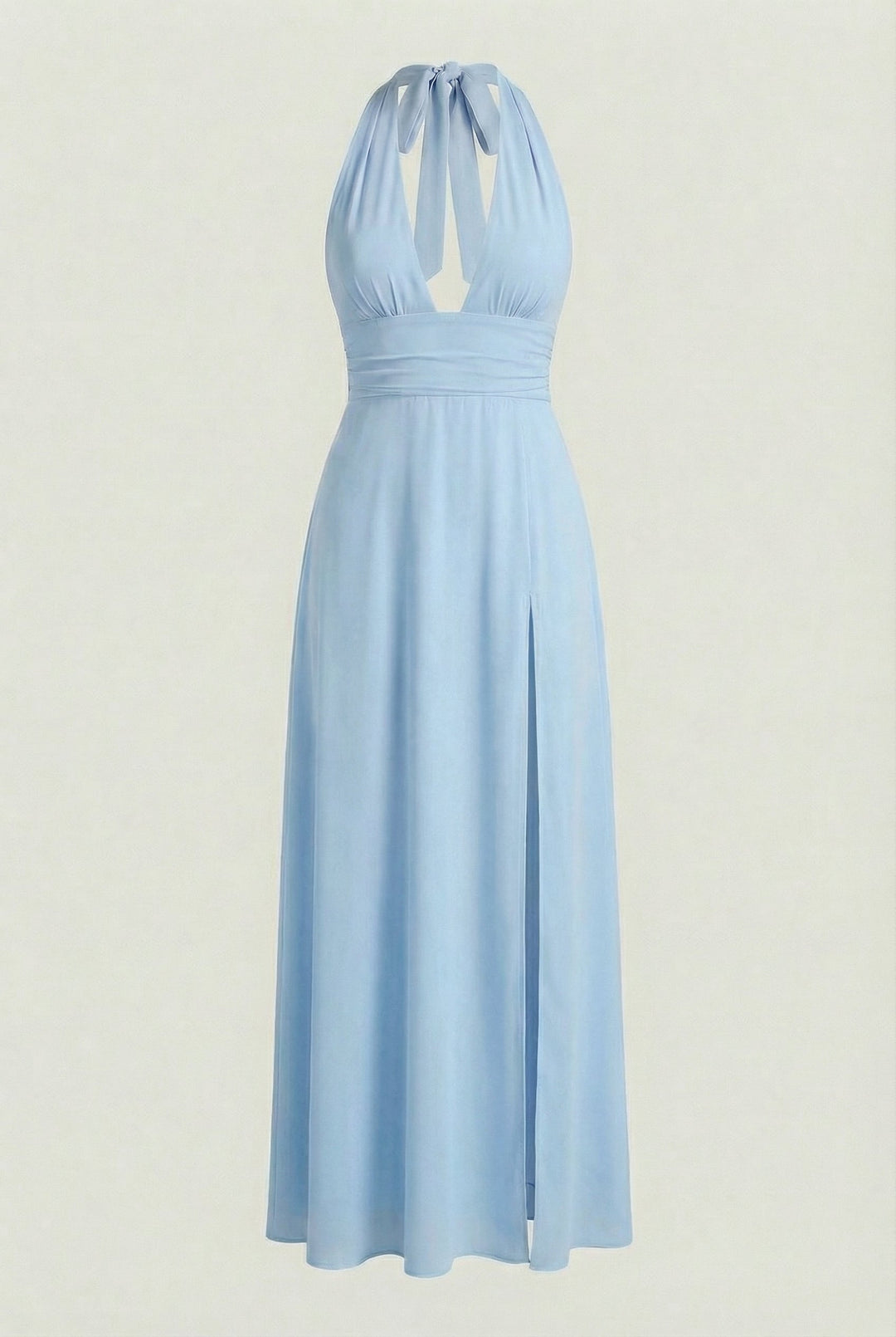 Paulinána | Maxi abito blu con schiena scoperta