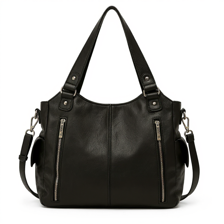 Grande borsa tote con zip