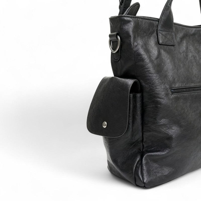 Grande borsa tote con zip