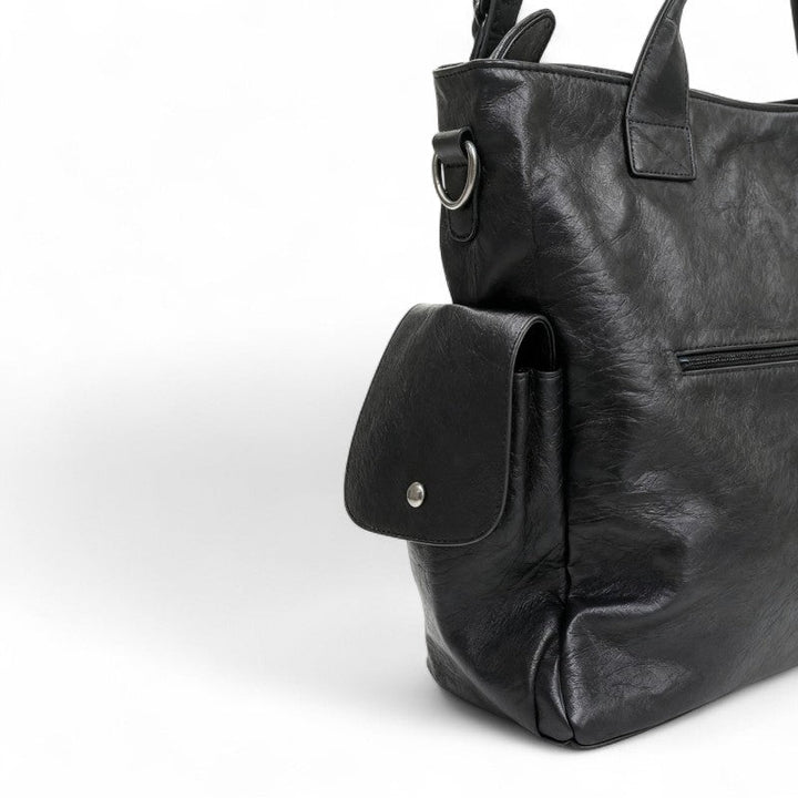 Grande borsa tote con zip