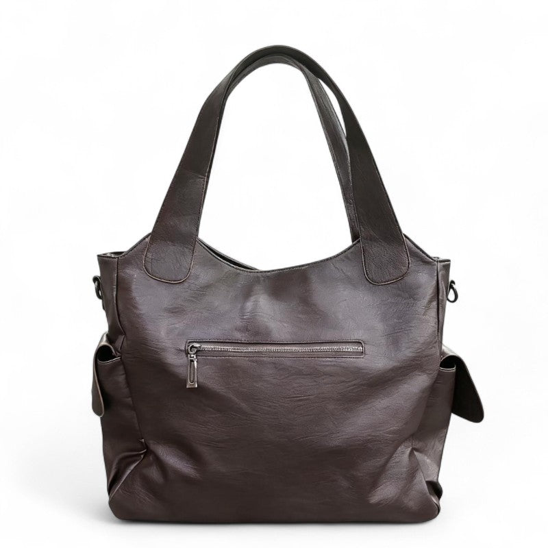 Grande borsa tote con zip