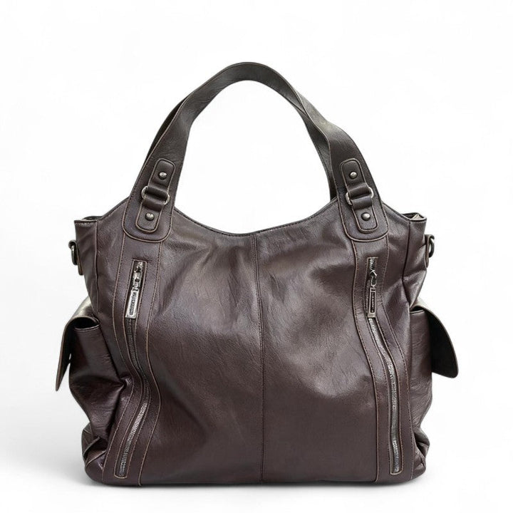 Grande borsa tote con zip