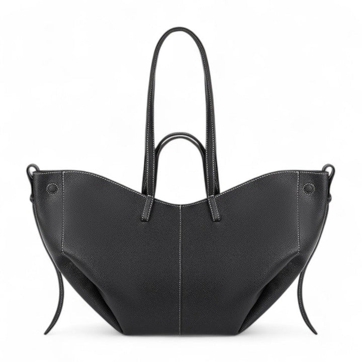 Grande borsa tote con aspetto granuloso