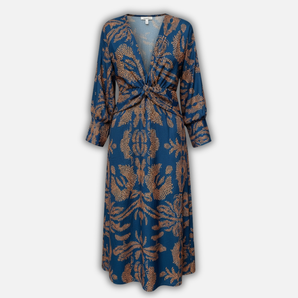 Oľga | Abito maxi boho con maniche lunghe